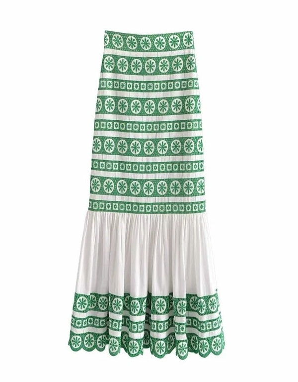 Falda verde Antonella